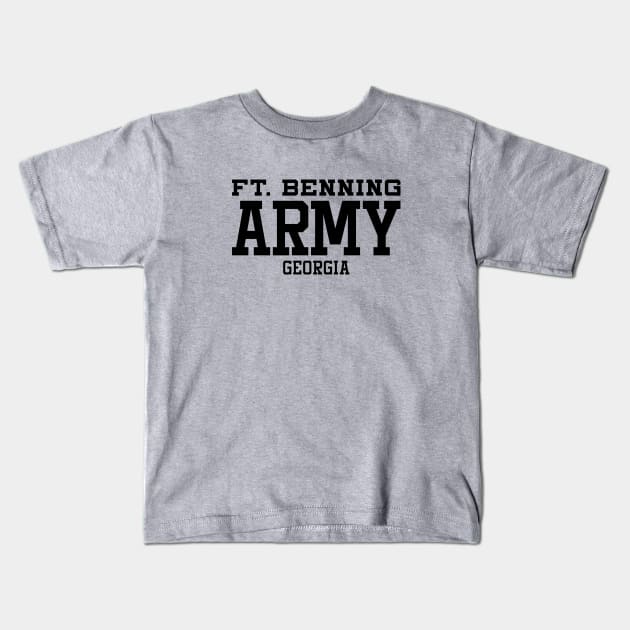 Mod.1 US Army Fort Benning Georgia Military Center Kids T-Shirt by parashop